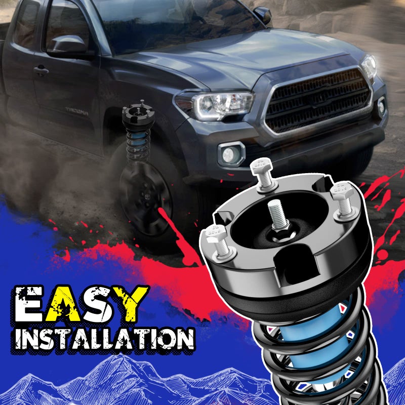 KSP PERFORMANCE KSP 2in Tundra Leveling Lift Kits, 2" Front Strut Spacers Compatible With Toyota Tundra 1999-2006, 2pcs Aluminum Suspension Lift Spacer For Tundra 2WD 4WD 1999 2000 2001 2002 2003 2004 2005 2006 - Image 5